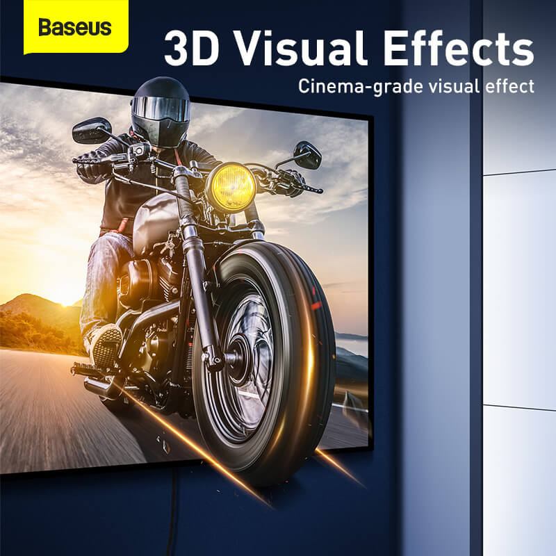 Baseus HDMI male to male cable with 3D cinema-grade visual effects