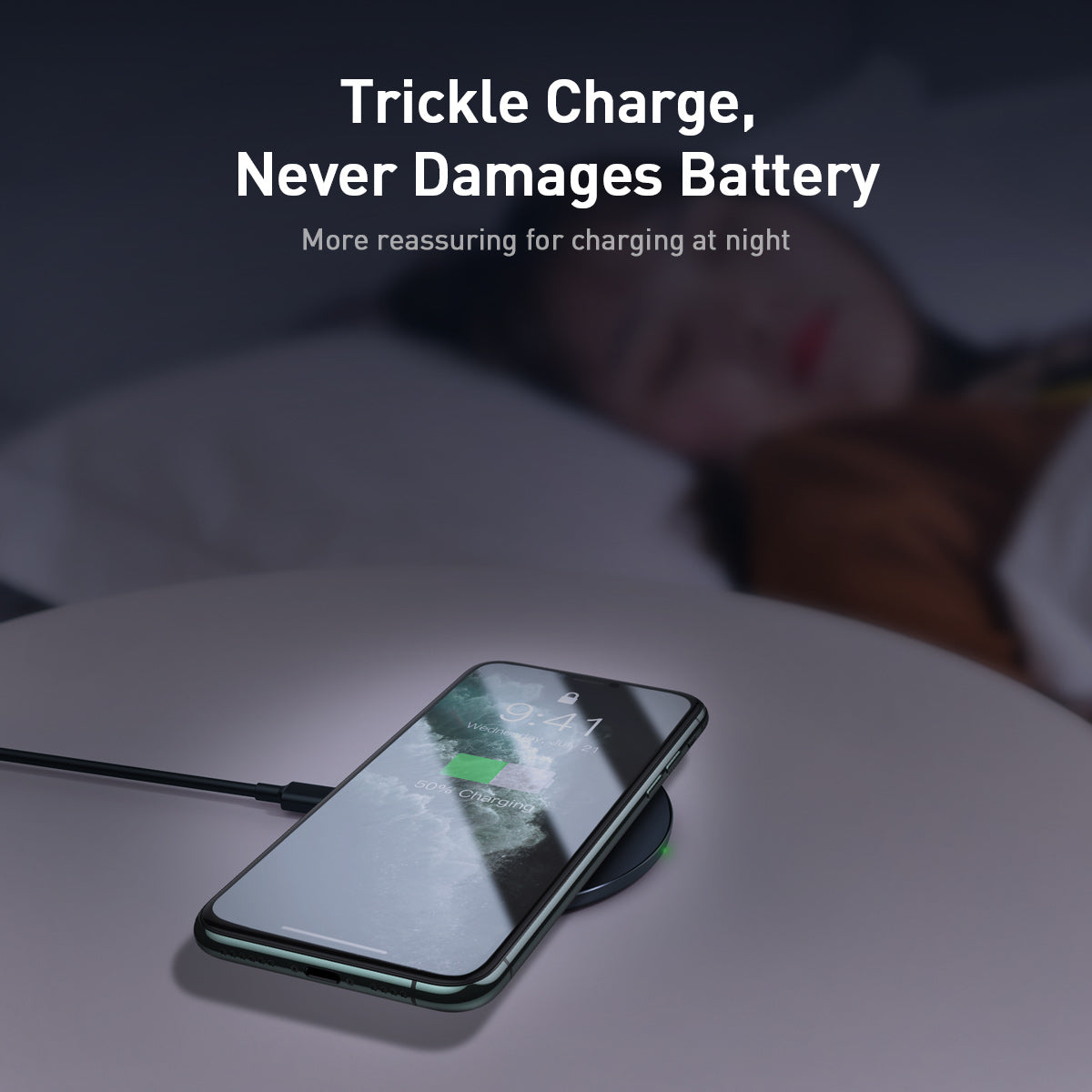 Baseus 15W Quick Charge Simple Qi Wireless Charger