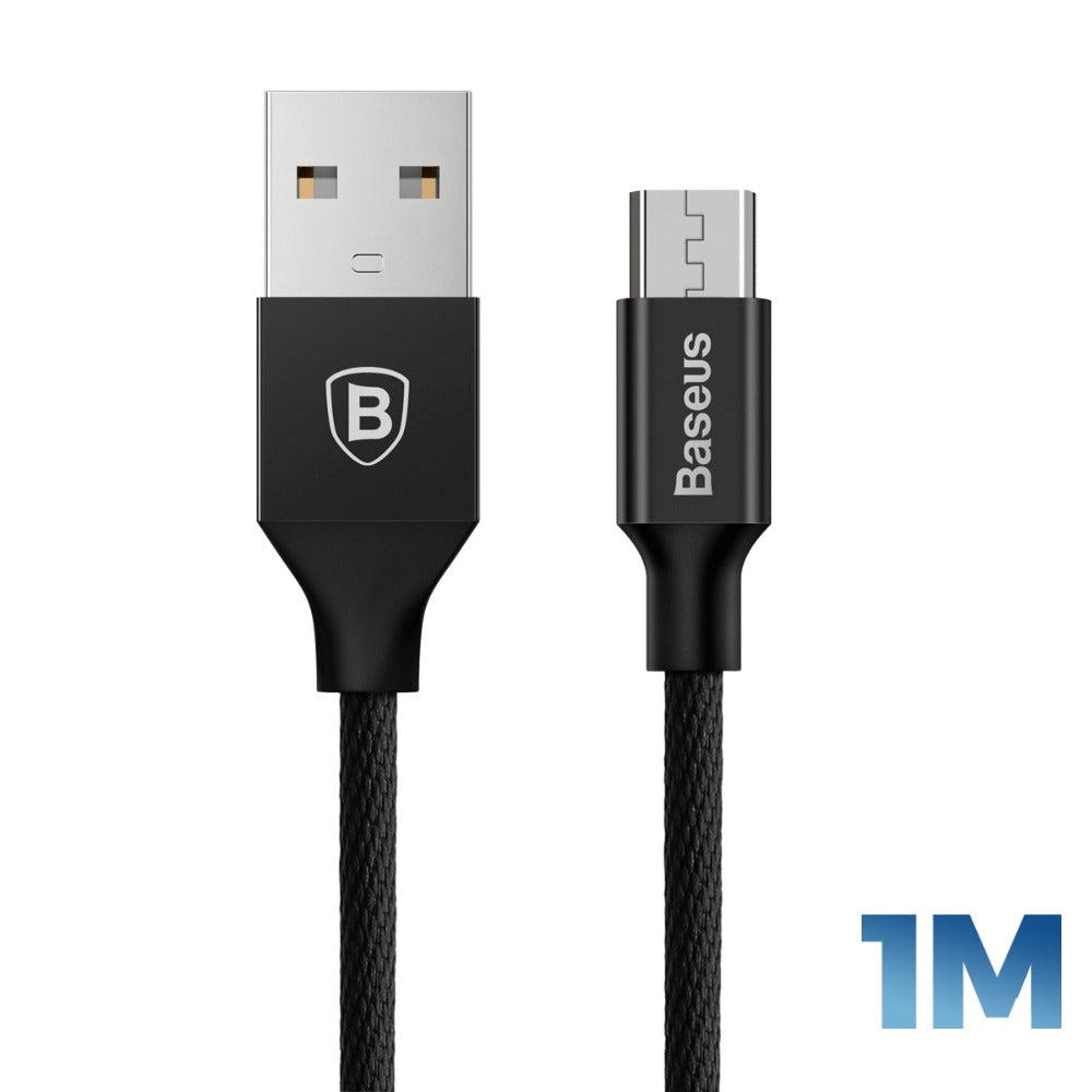 BASEUS 1M Micro USB Cable (2A) | Yiven Series Charging Cable