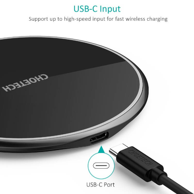 CHOETECH 15W USB-C Fast Wireless Charging Pad (T559-F)