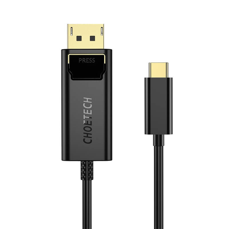 CHOETECH 4K USB-C to DisplayPort Cable 1.8m (XCP-1801BK)