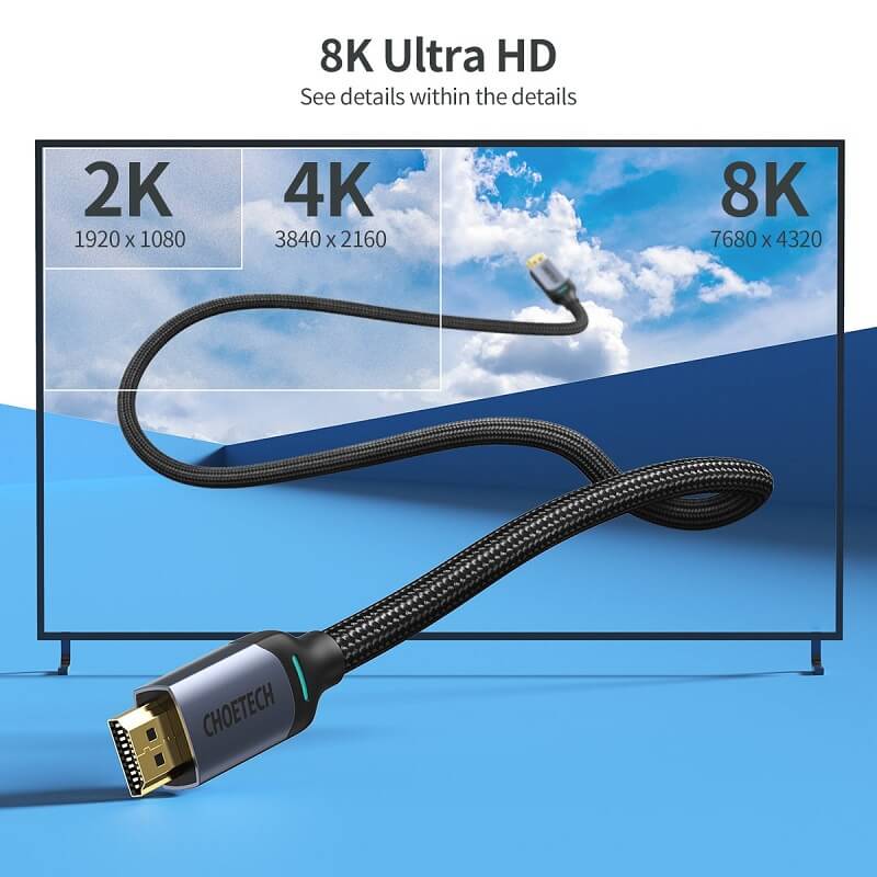 CHOETECH 8K HDMI Cable 2M (XHH01)