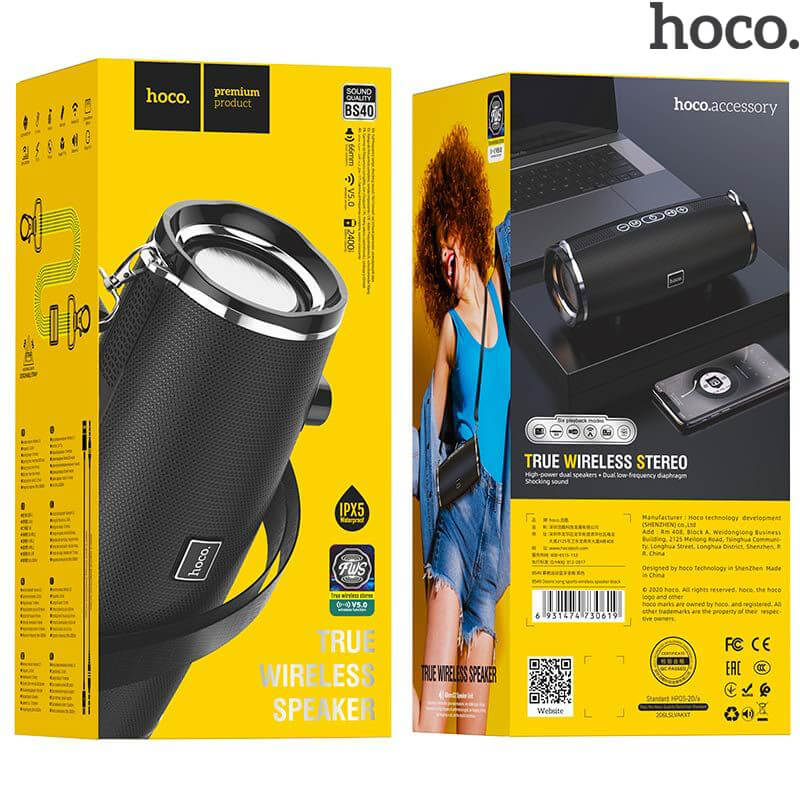 HOCO BS40 Desire Song True Wireless Speaker - Black