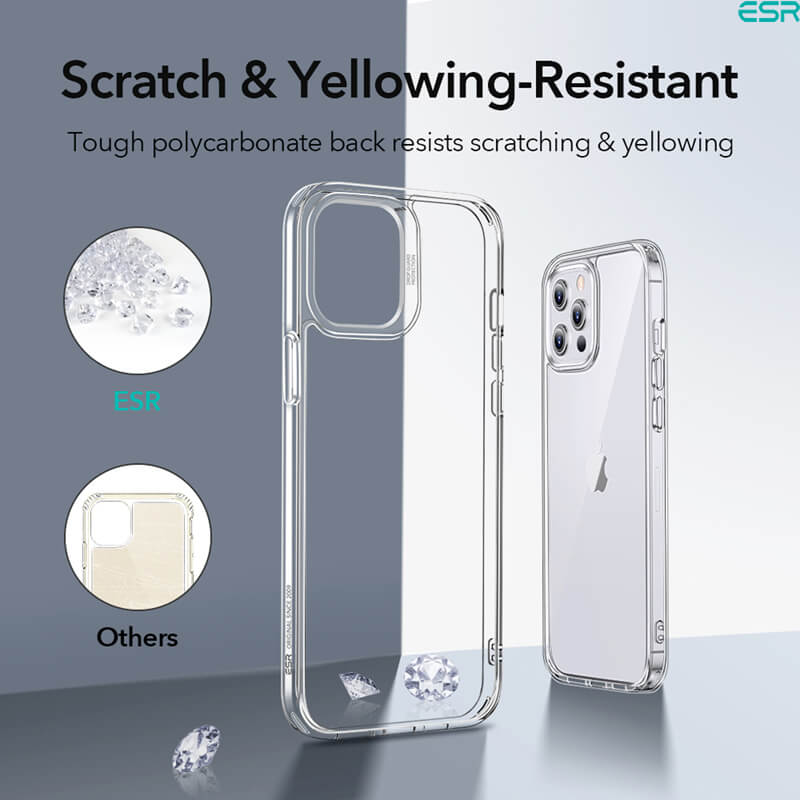 ESR iPhone 12/iPhone 12 Pro Case | Classic Hybrid Shock-Absorbing Protective Clear Bumper