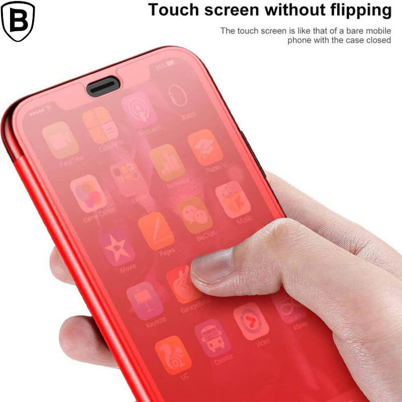 iPhone XR Case | BASEUS Touchable Flip Cover Red