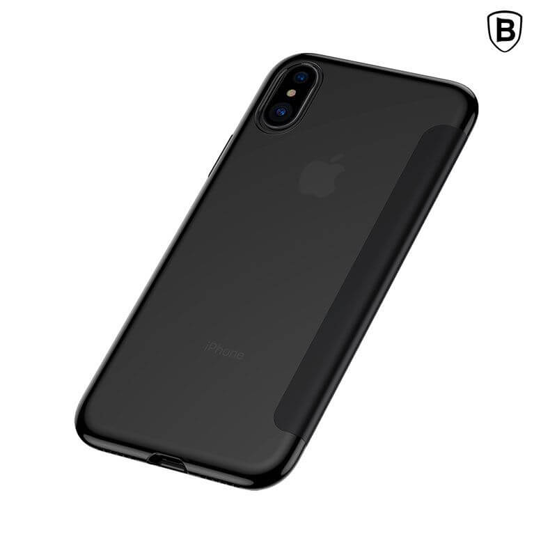 iPhone XS Max Case | BASEUS Touchable Flip Cover Black