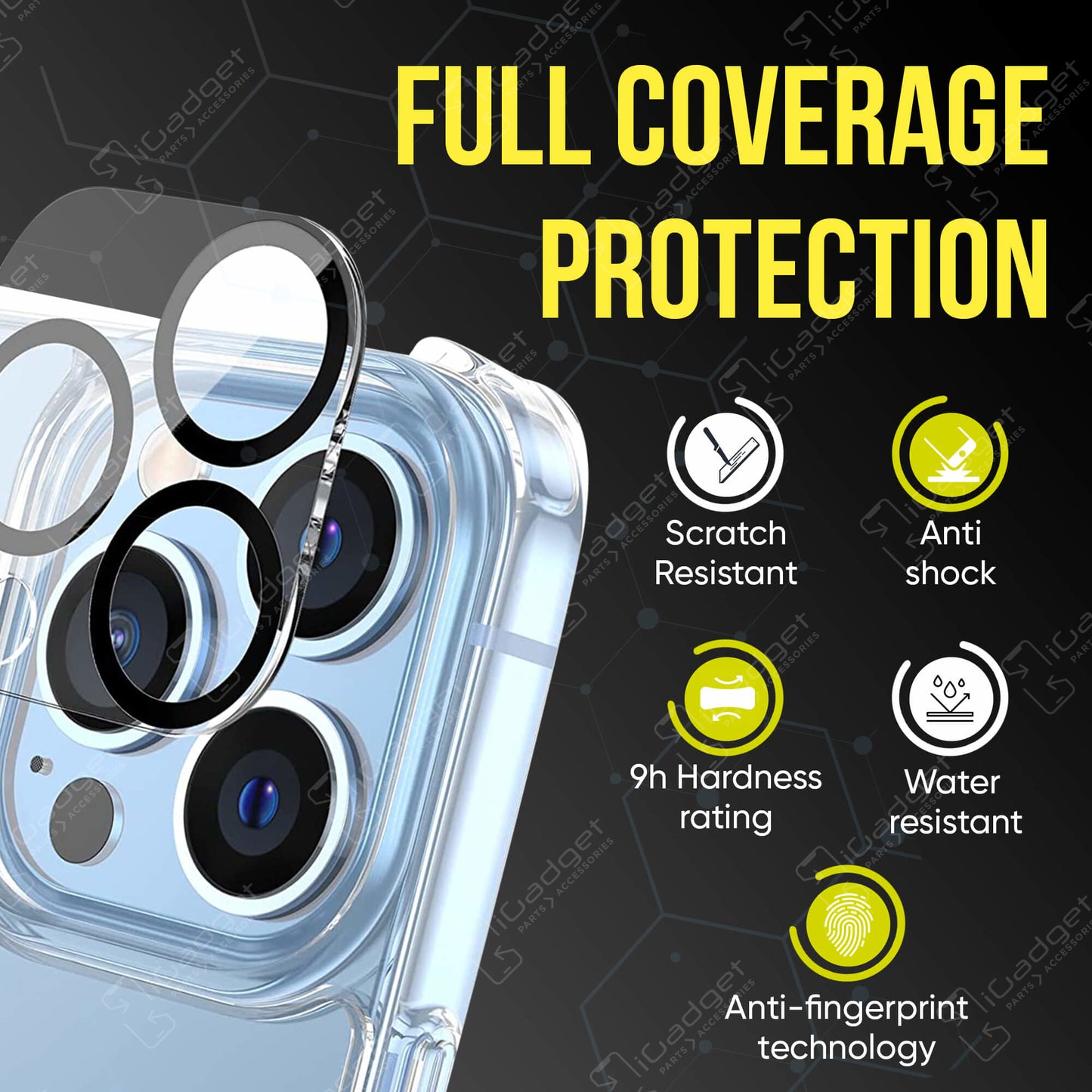 iPhone 13/iPhone 13 Mini Tempered Glass Camera Lens Cover Protector