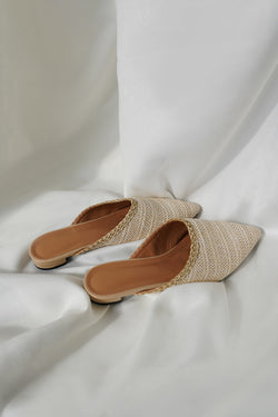 woven mules