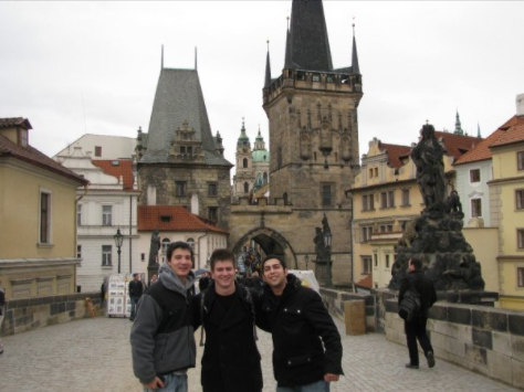 Dan (middle) and Patrick (right) in Prague - FEB 2009.