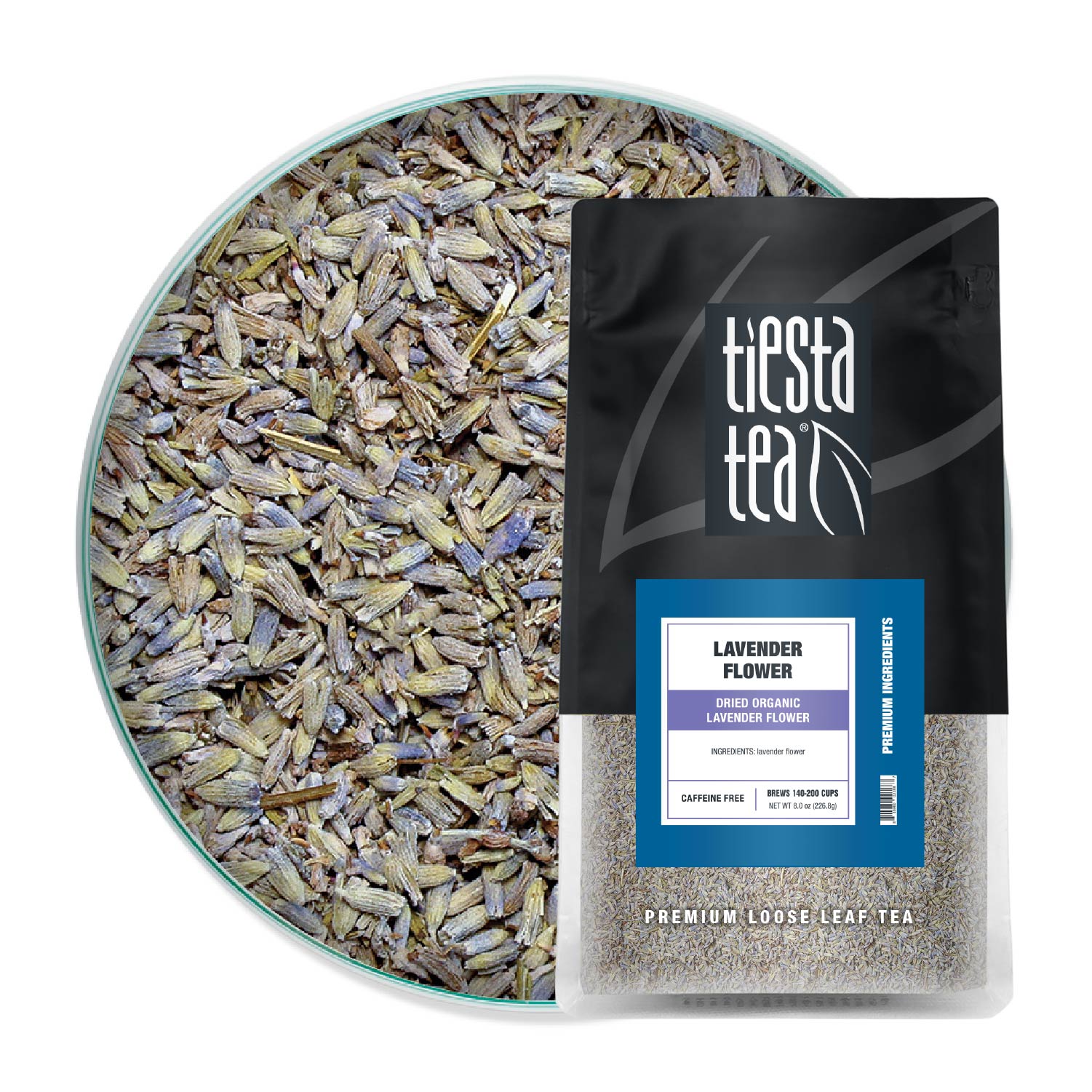 Tiesta Tea Organic Lavender Flowers, Dried Organic Lavender Flower, 8 oz