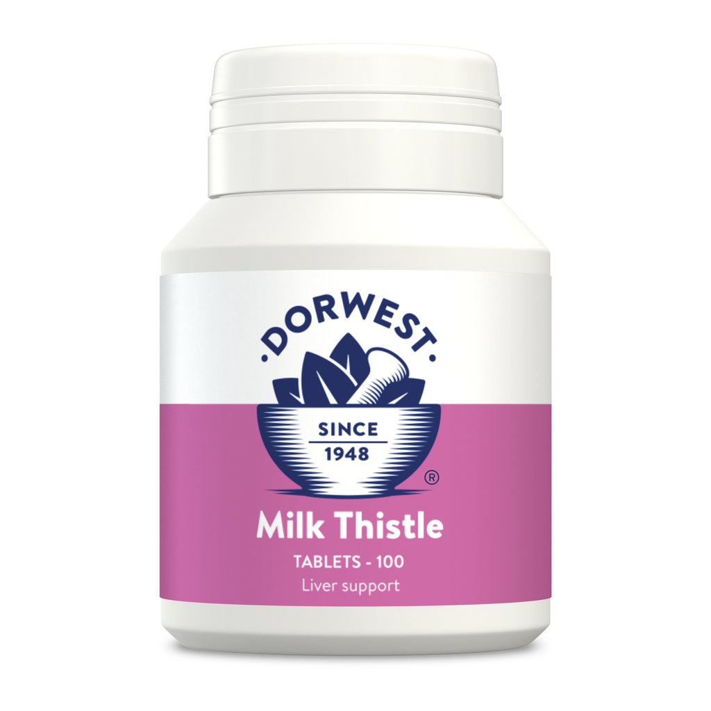 Dorwest Herbs Milk Thistle Tablets for Dogs and Cats 100 ...