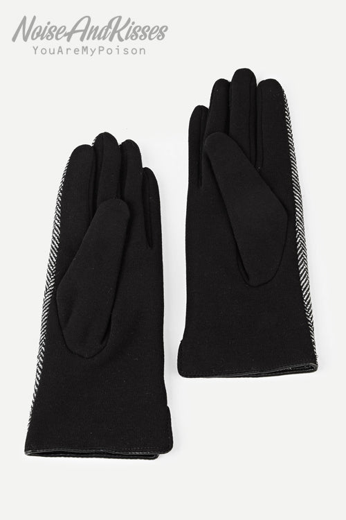 Geometric Pattern Gloves (Gray)