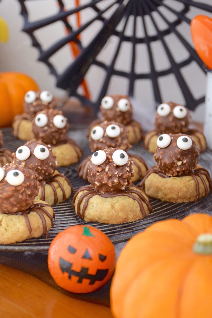 halloween spider cookies