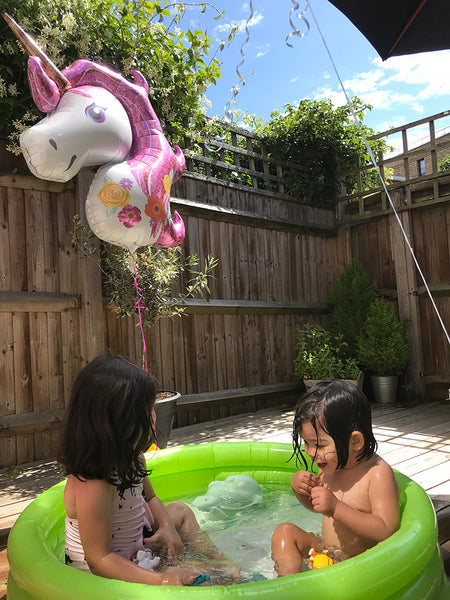 pool party in the garden