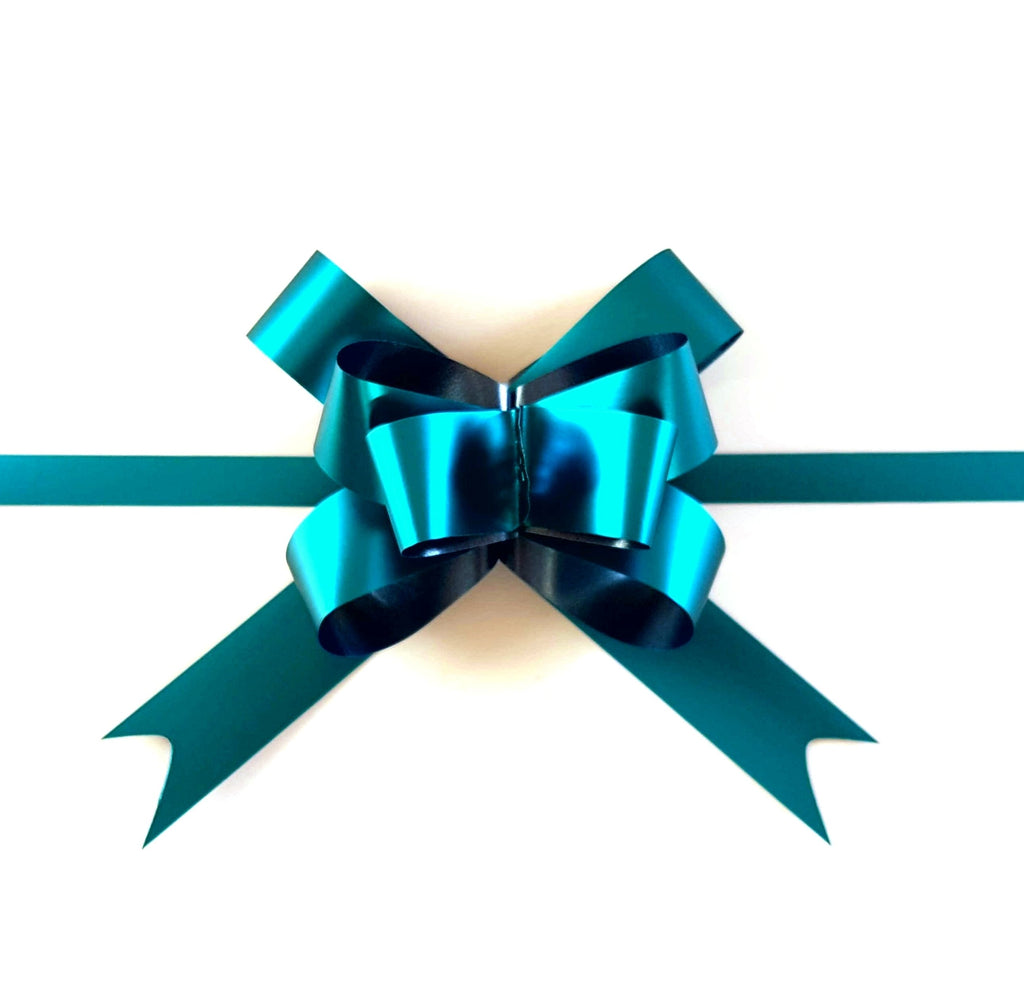 teal gift bows