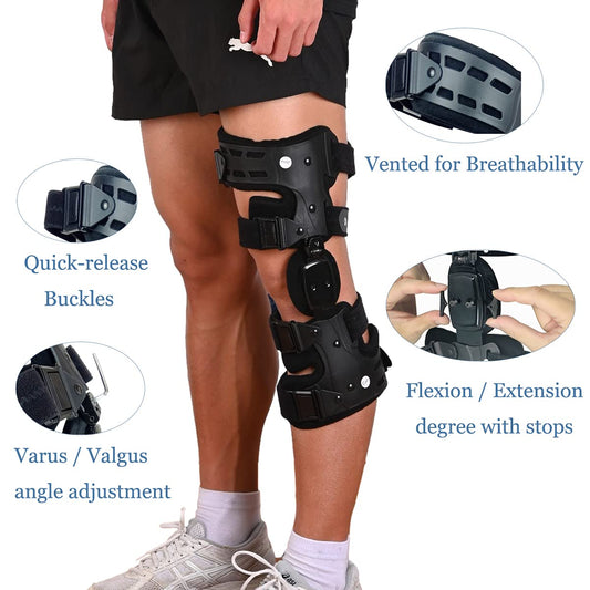 Osteoarthritis Unloader Adjustable ROM Stabilizing Knee Brace – Sportlifo