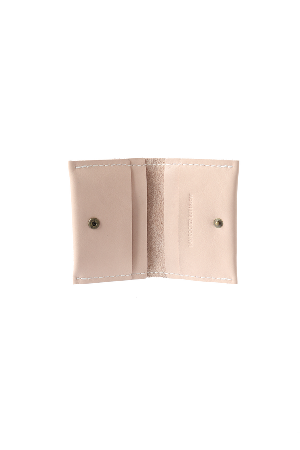Small Fortune Leather Wallet in Blush Pink