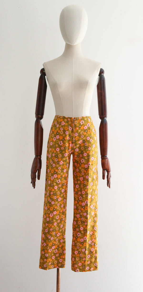 60s floral pants - Gem