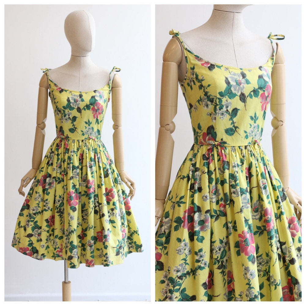 yellow cotton summer dress