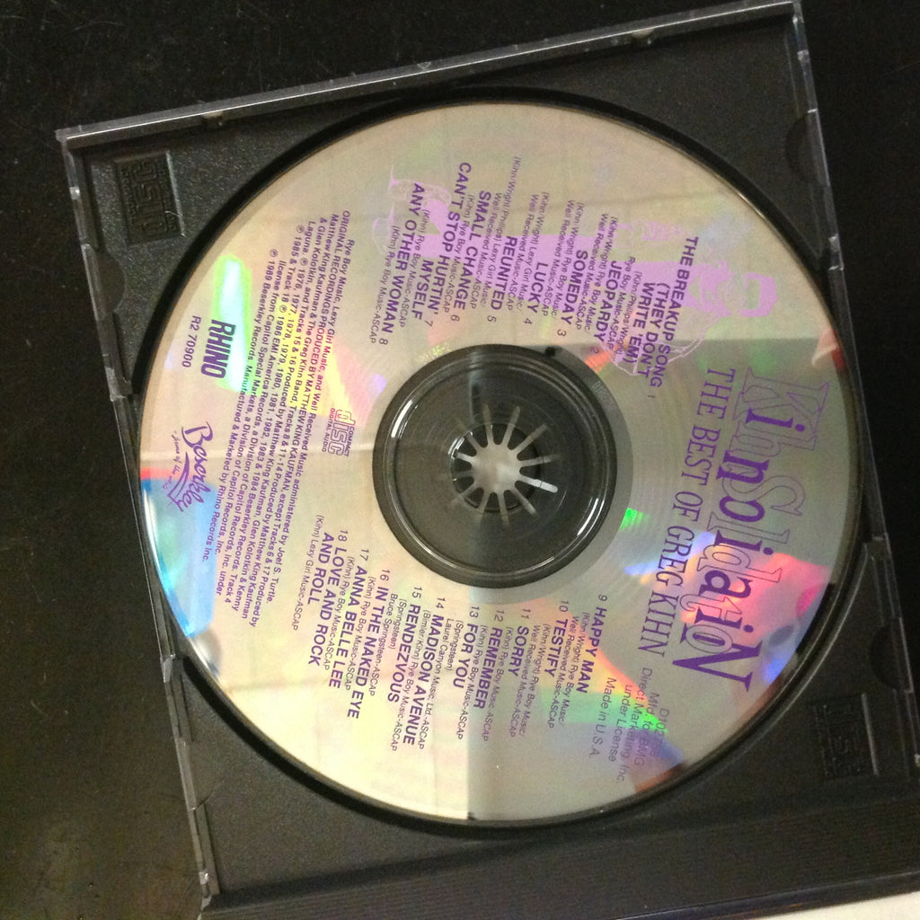 CD Greg Kihn Kihnsolidation: The Best Of Greg Kihn R270900 Rhino – Time ...