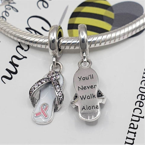 Never Walk Alone Charm (Cancer Support)