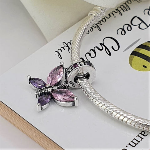 Pink Butterfly Charm