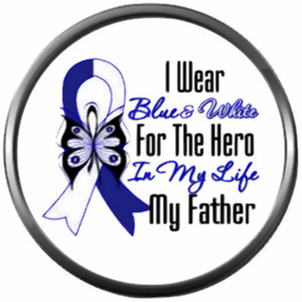 Als Lou Gehrigs Disease Awareness Ribbon Wear For Father Hope Find The Cure 18mm 20mm Snap Jewelry Charm