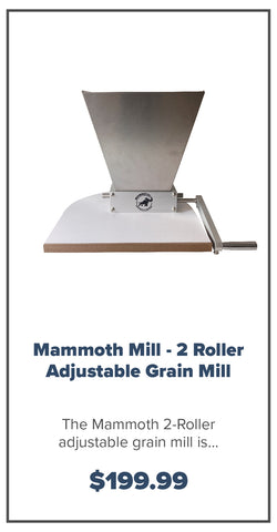 Mammoth Mill - 2 Roller Adjustable Grain Mill