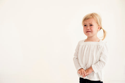 little girl crying