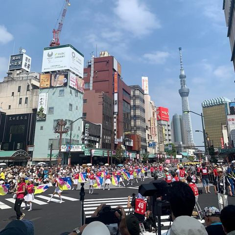 The annual Asakusa Samba Carnival Parade in Tokyo
