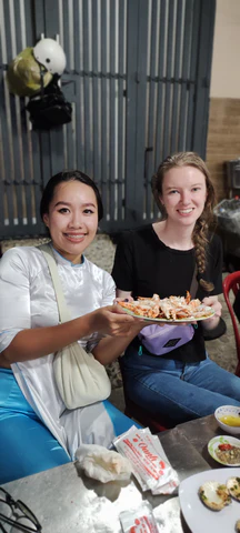 Sherpani staff member and her driver on The XO Foodie tour