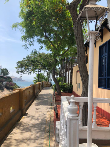 A patio walkway in Lima, Peru