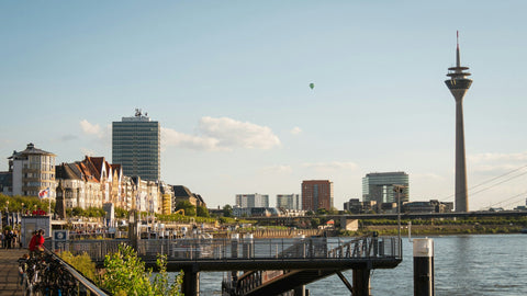 A cityscape view of Dusseldorf, Germany