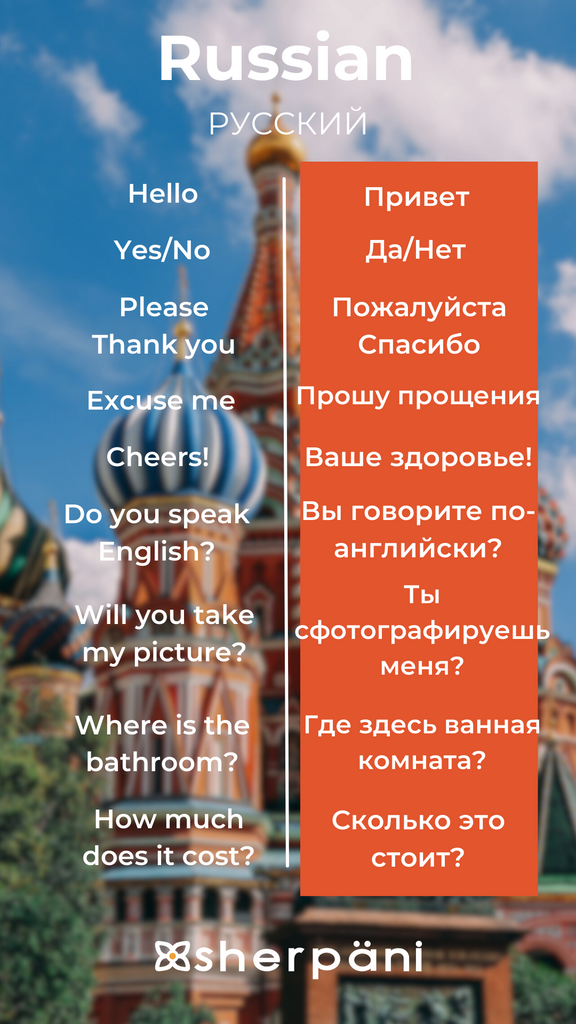 Sherpani Language Translation Wallpaper - Russian