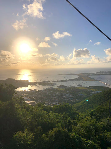 View from the Sky Explorer chairlift in Sint Maarten