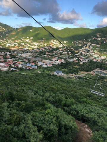 The Sky Explorer chairlift in Sint Maarten