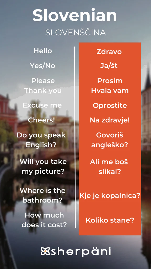 Sherpani Language Translation Wallpaper - Slovenian