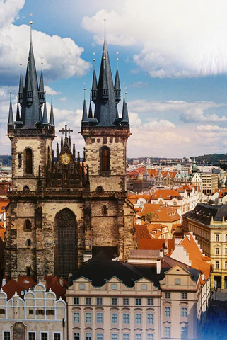 Tyn Church in Old Town Square, Prague