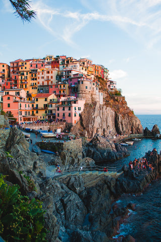 A beautiful cliffside view in Italy