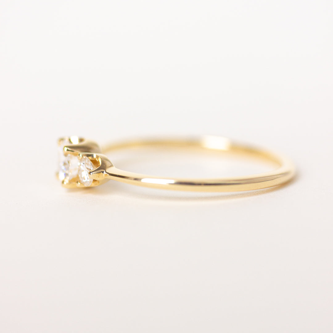 Three-Stone Diamond Engagement Ring | Chloe Ring | Evorden