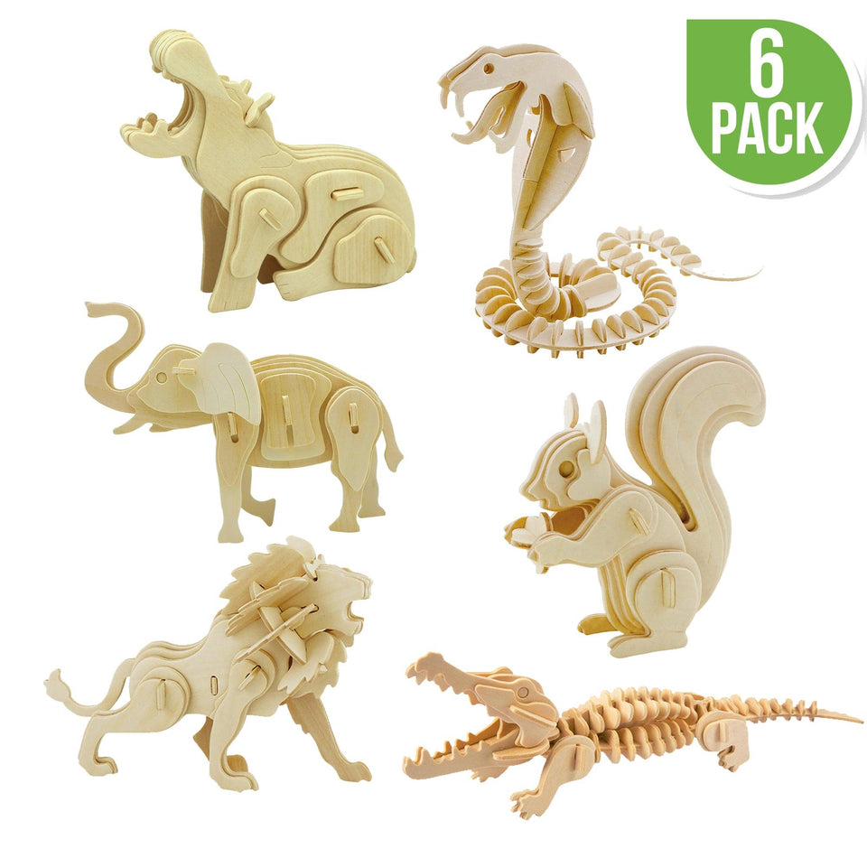 3d wooden puzzle animals