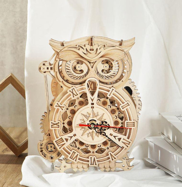 3D Wooden Puzzle | Owl Clock– Hands Craft US, Inc.