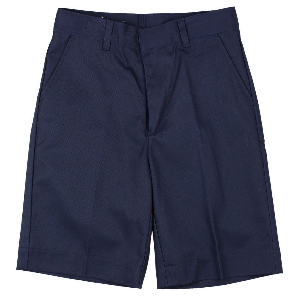 Flat Front Short - Boys - Navy – Kids For Less