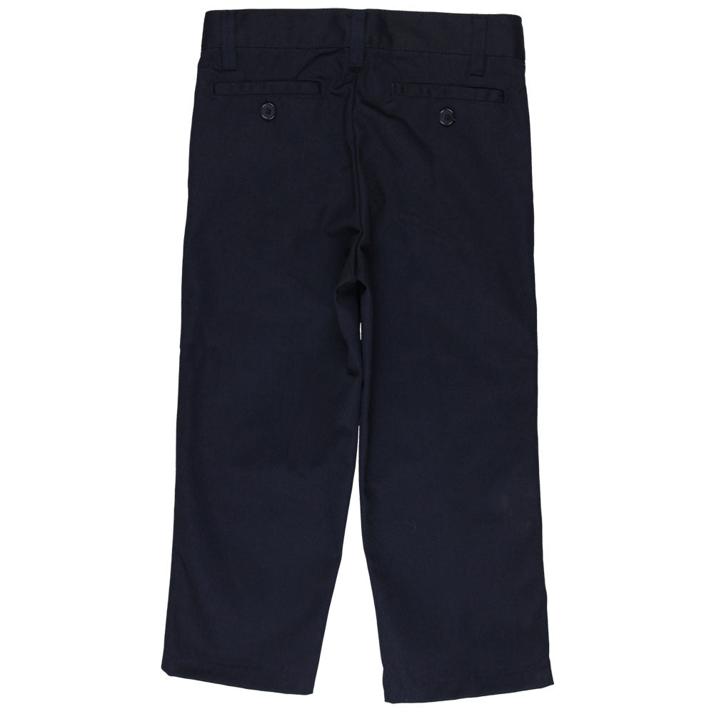 Flat Front Pants Double Knee - Adjustable Waist - Boys - Navy – Kids ...