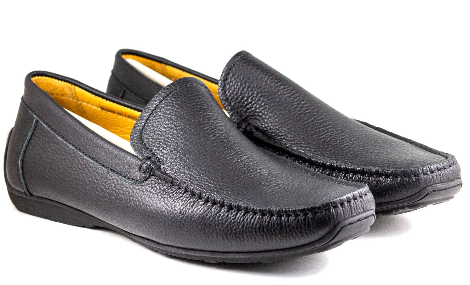 Marco Polo Opmerkelijk Wolk Salo Men's Black Loafers Moccasins Shoes 405-03 - Men's Driving Shoe's —  Soulier Shoes