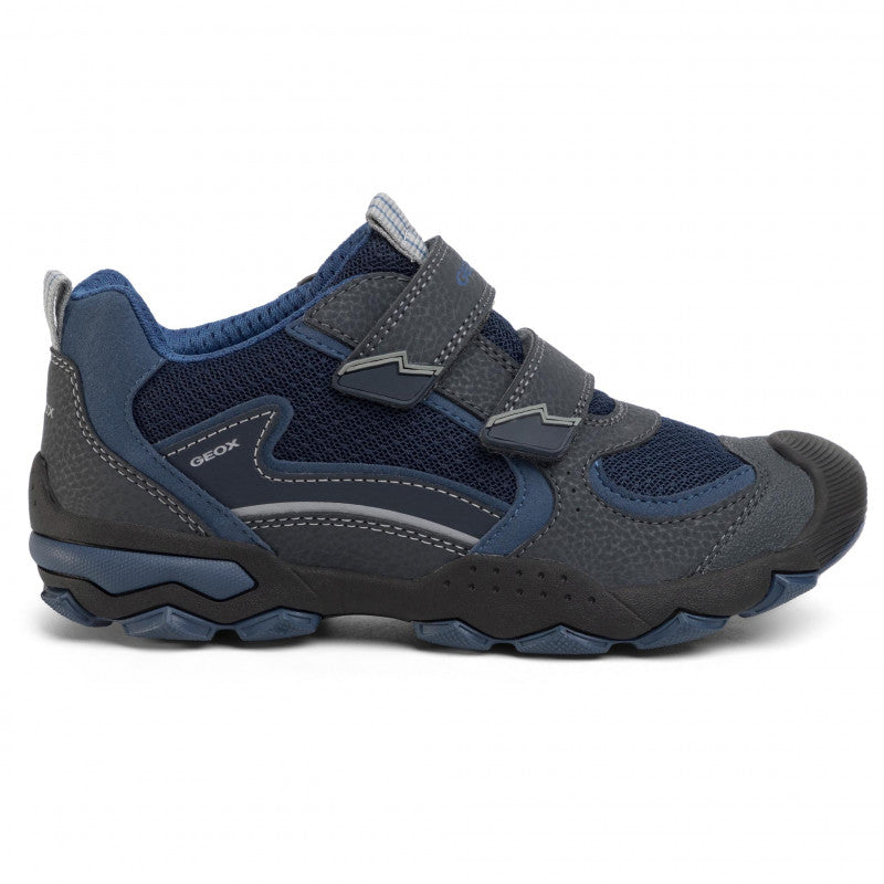 Geox Boy's J B Navy/Grey - Casual Shoes — Soulier Shoes