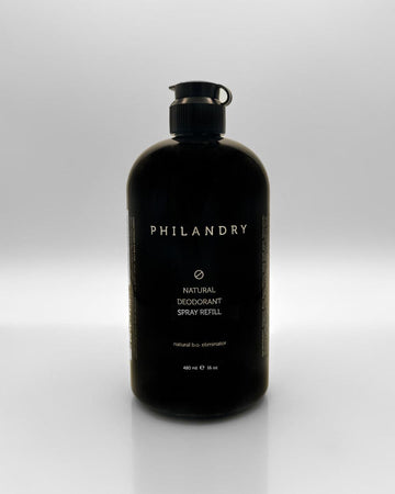 Huge Refill Bottle for Natural Men's Deodorant by PHILANDRY