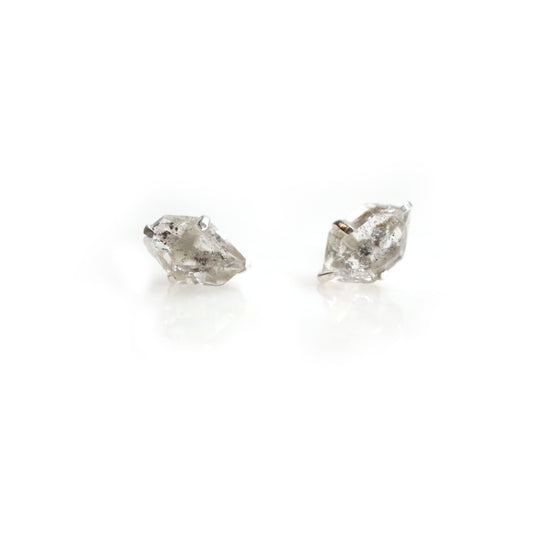 Silver and Meteorite Earring Studs – ATrio Jewelry