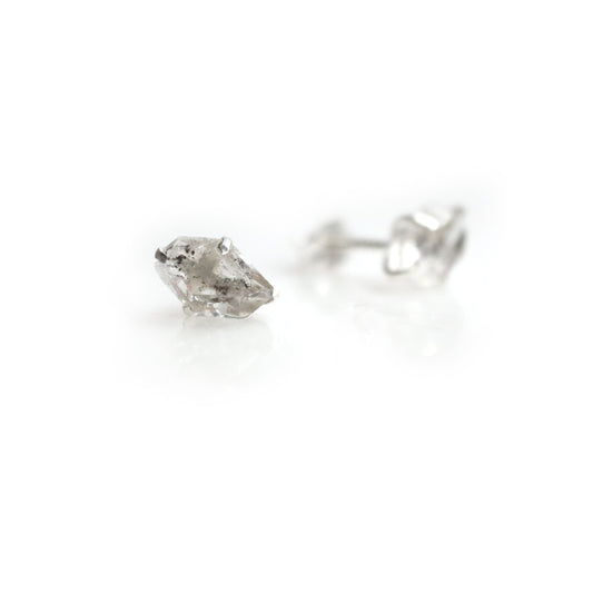 Silver and Meteorite Earring Studs – ATrio Jewelry