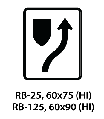 Regulatory Sign Rb 25 Rb 125 Uca Branding